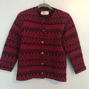 Iceland Jersey Modeller of Sweden Lambswool Sweater Vintage 60s Sz. M